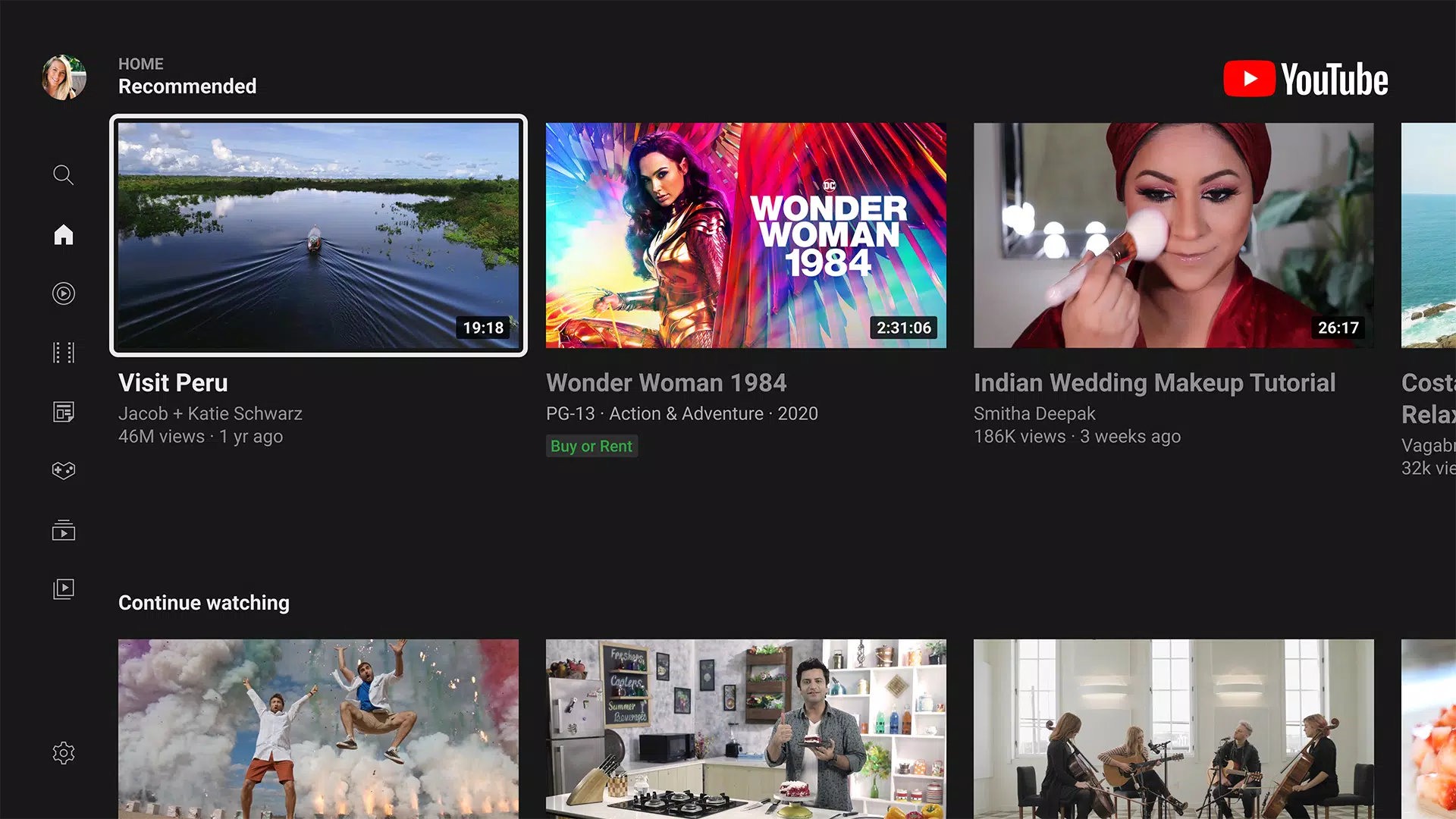 YouTube for Android TV應用截圖第0張