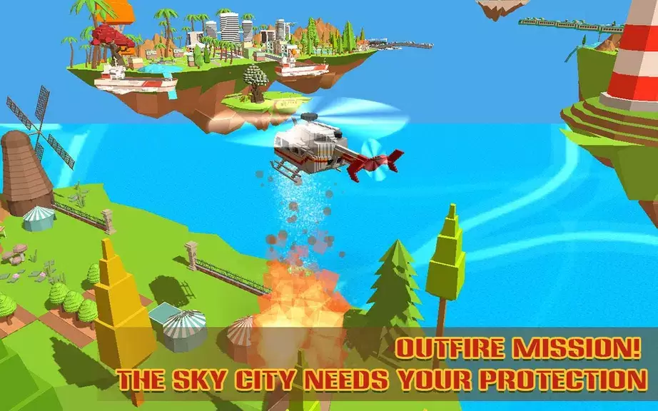 Helicopter Rescue Sky City スクリーンショット 1