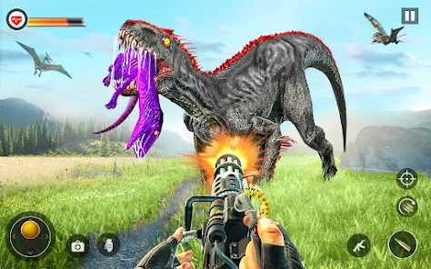 Schermata Dino Hunter Sniper 3d: Dinosaur Free FPS Shooting 2