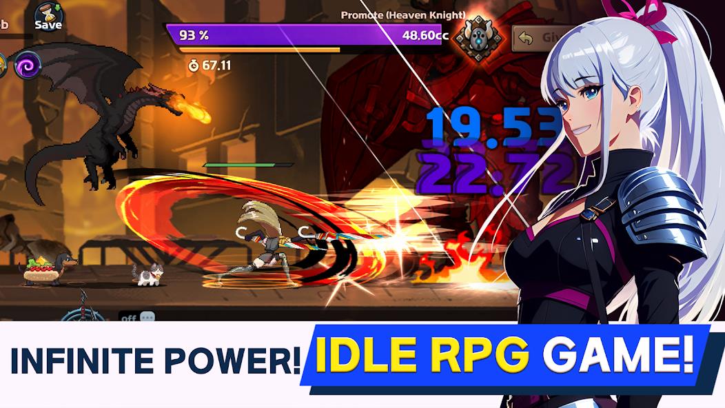 Dual Blader : Idle Action RPG Mod স্ক্রিনশট 1