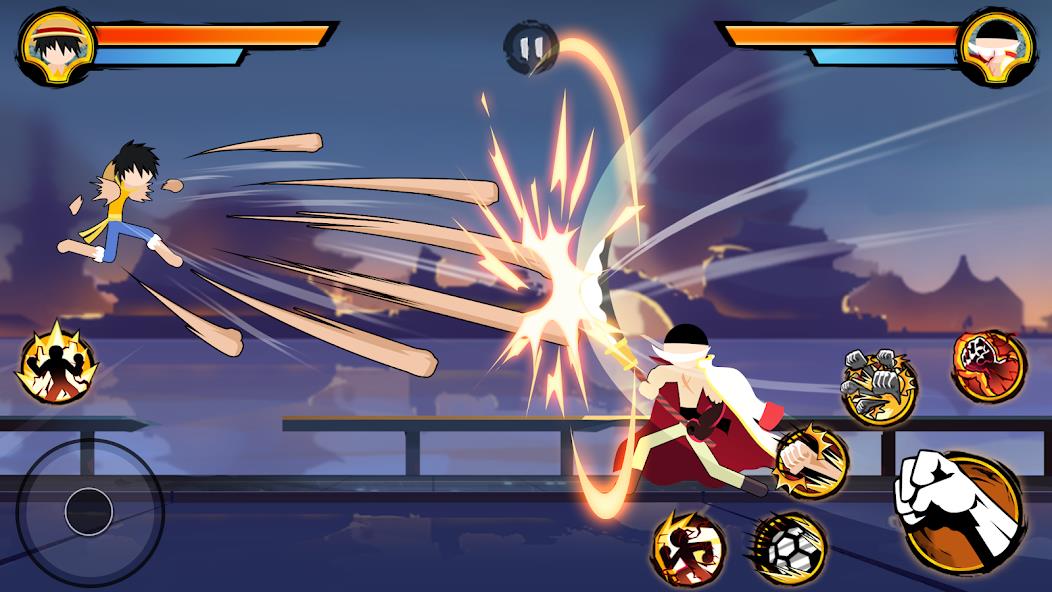 Stickman Pirates Fight Mod ภาพหน้าจอ 0