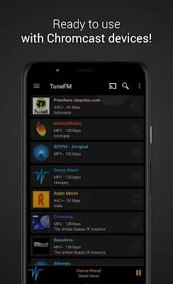 Internet Radio Player - TuneFm স্ক্রিনশট 2