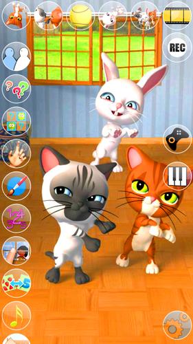 Talking 3 Friends Cats & Bunny Captura de pantalla 2