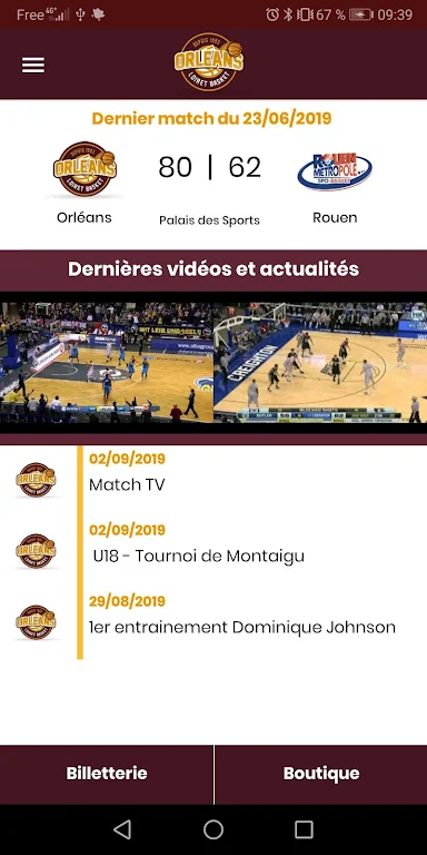 Orléans Loiret Basket - OLB स्क्रीनशॉट 1