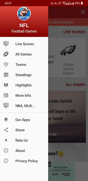 NFL 2024 Schedule Scores應用截圖第1張