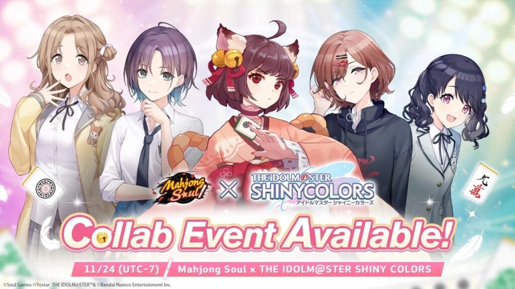 Idolmaster Shiny Colors Idols debuttano nel Mahjong Soul Crossover