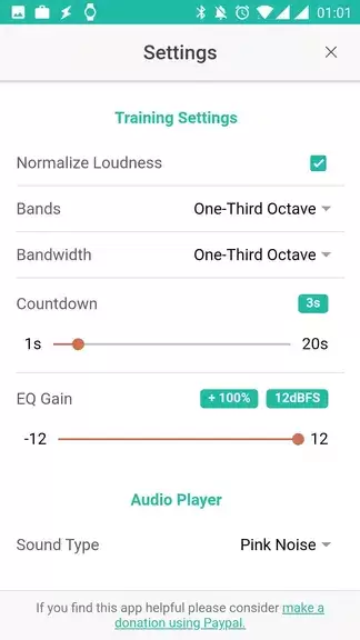 Audio Training EQ and Feedback スクリーンショット 1