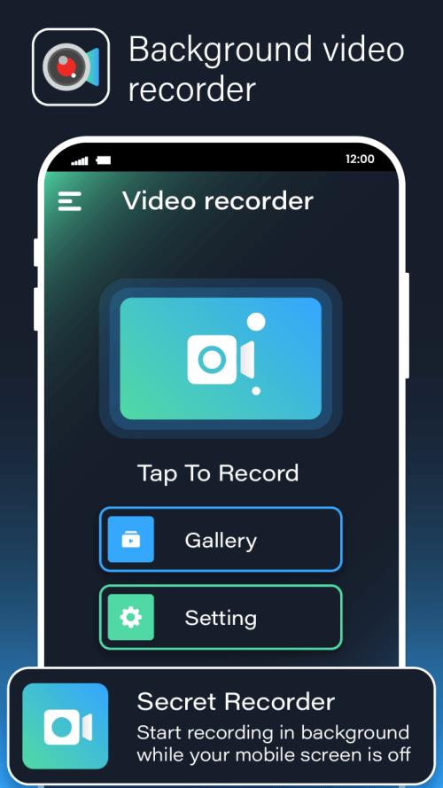 Background Video Recorder Cam スクリーンショット 0