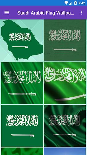 Saudi Arabia Flag Wallpaper: F স্ক্রিনশট 0