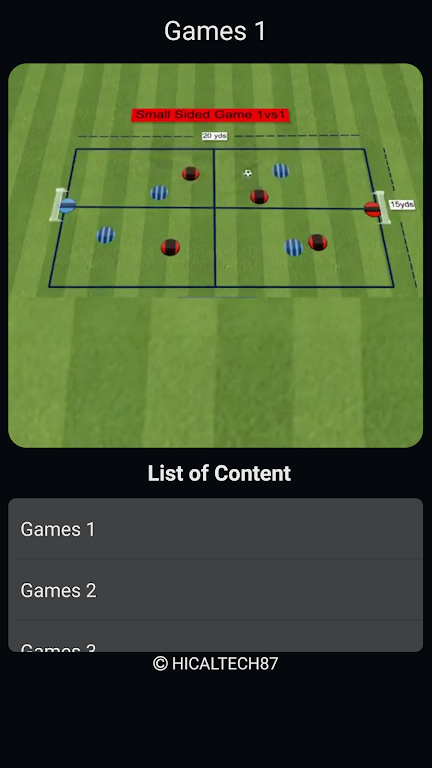 Schermata Football Small Sided Games 1