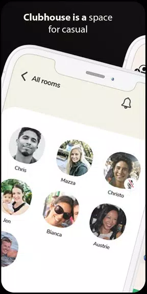 Clubhouse Drop-in audio chat android Guide 스크린샷 1