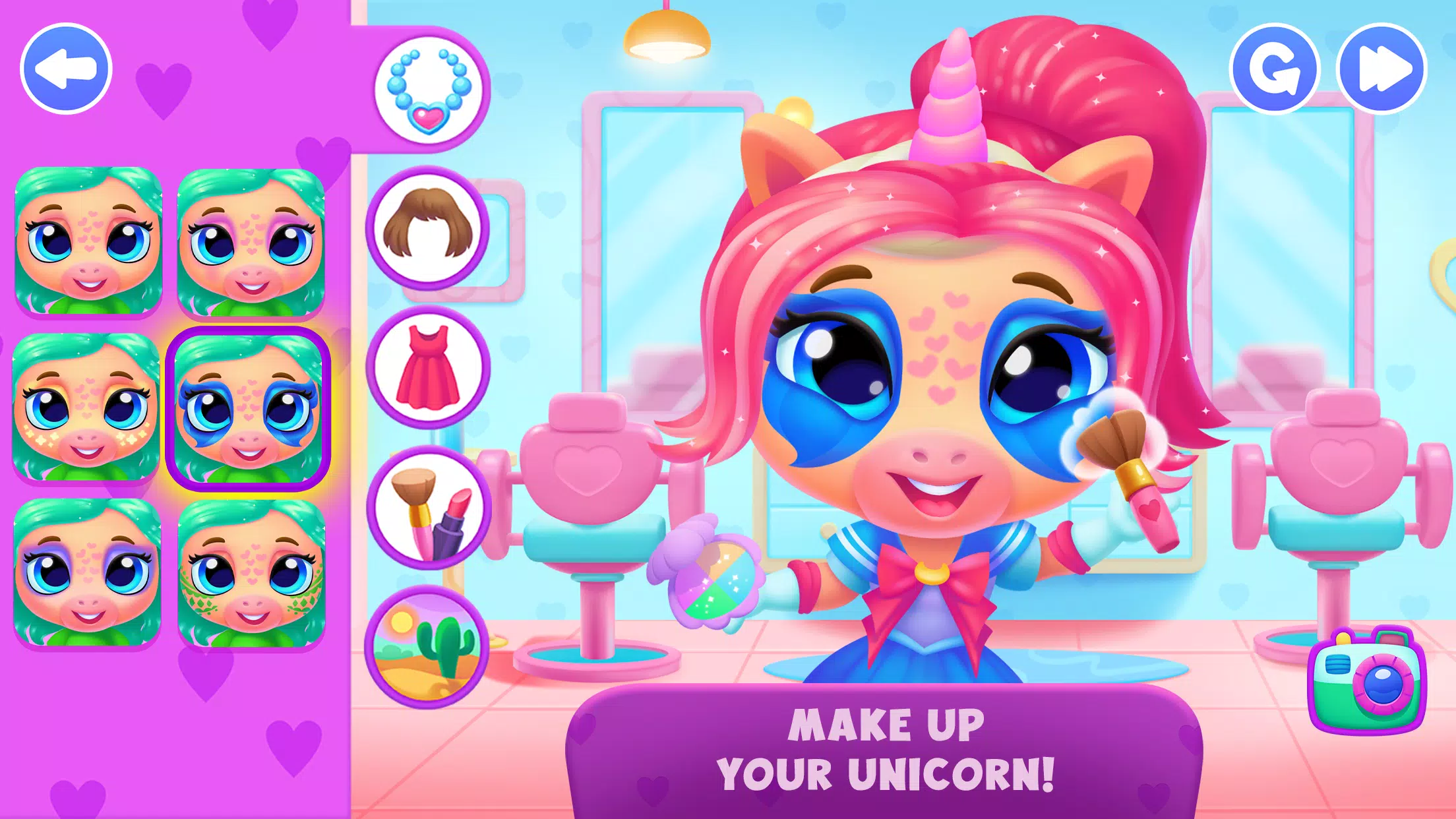 Unicorn Dress up games kids Tangkapan skrin 3