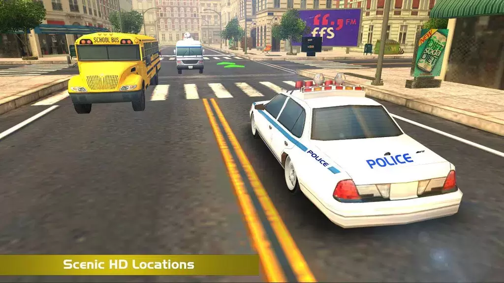 Police Car Sim ဖန်သားပြင်ဓာတ်ပုံ 3