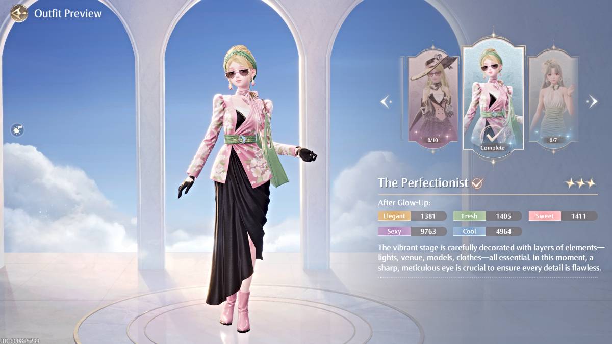 The Perfectionist outfit in Infinity Nikki