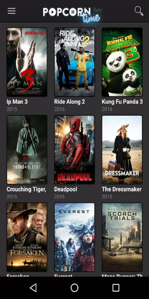 Popcorn time Ảnh chụp màn hình 1