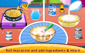 Mac and Cheese Maker Game Tangkapan skrin 1