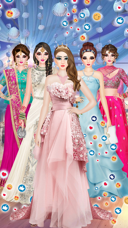 Schermata Dress Up Girls Makeup Game 1