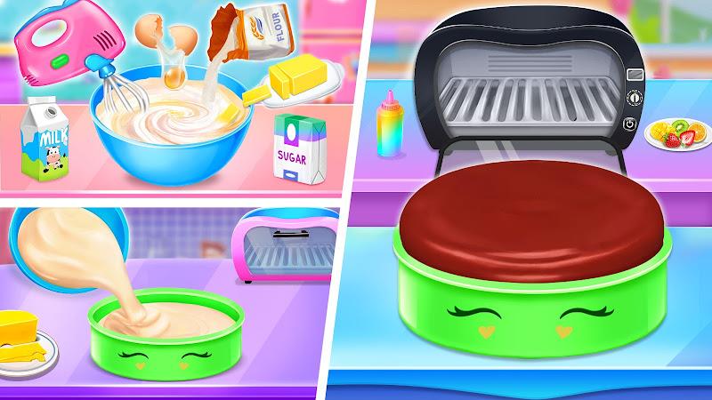 Ice cream Cake Maker Cake Game Ekran Görüntüsü 1