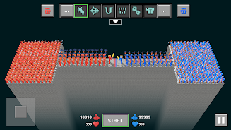 Blocky Ragdoll Battle Schermafbeelding 1