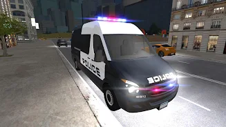 American Police Van Driving Captura de pantalla 2