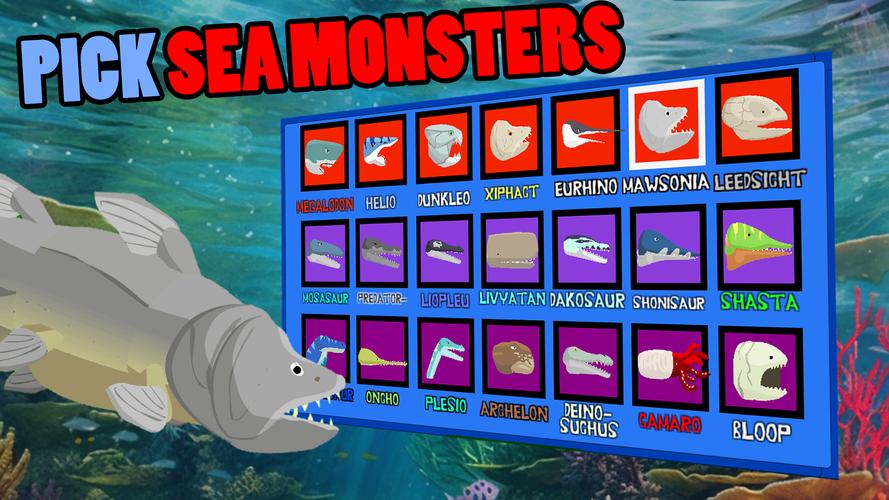 Megalodon Fights Sea Monsters 스크린샷 1