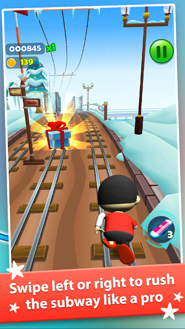 Subway Ryan Rush Runner 3D Screenshot 0