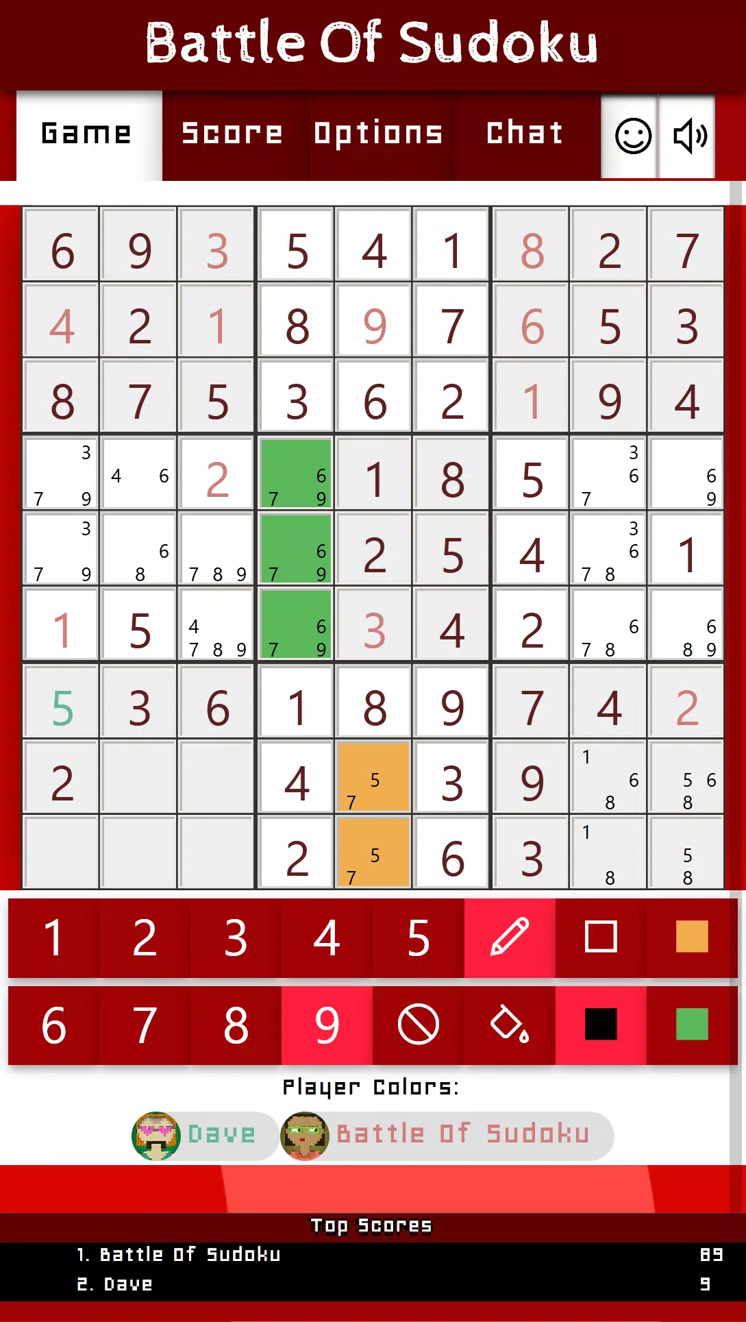 Battle Of Sudoku स्क्रीनशॉट 3