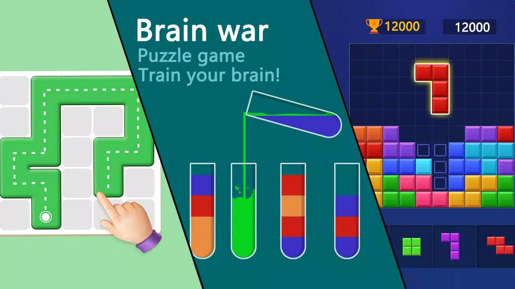 Schermata Brain war - puzzle game 0