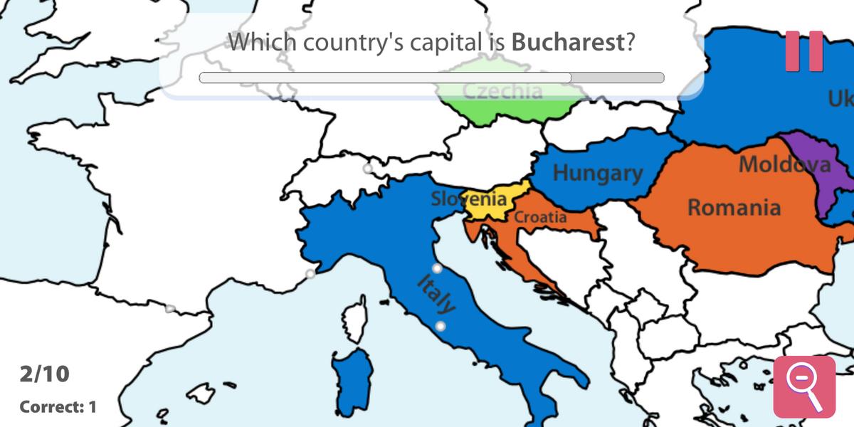 StudyGe－Géographie quiz Capture d'écran 1