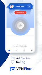 VPN FLARE - SECURE & FAST VPN ဖန်သားပြင်ဓာတ်ပုံ 1