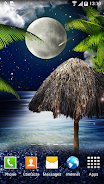 Tropical Night Live Wallpaper Capture d'écran 1