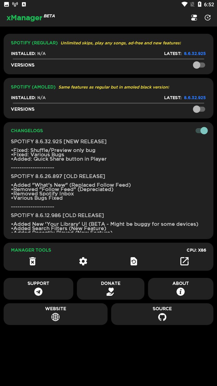 xManager For Spotify Captura de tela 3