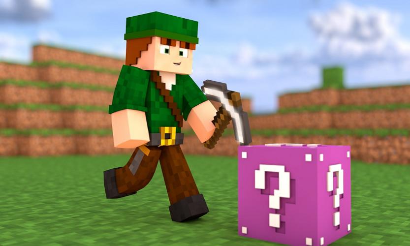 Lucky block mod for mcpe Captura de tela 0