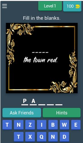 Fill in the Blank Word Quiz应用截图第0张