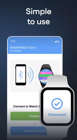 SmartWatch & BT Sync Watch App ภาพหน้าจอ 1