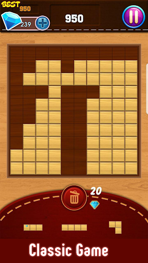 Block Puzzle : Classic Wood Ảnh chụp màn hình 1