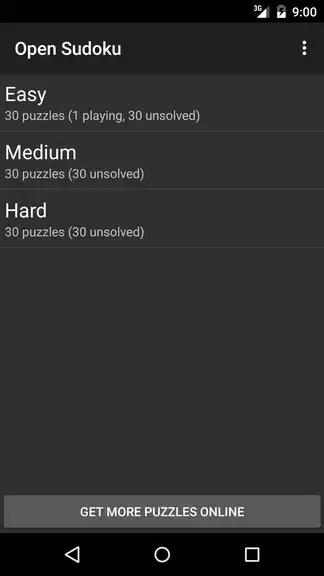 Open Sudoku Ekran Görüntüsü 0