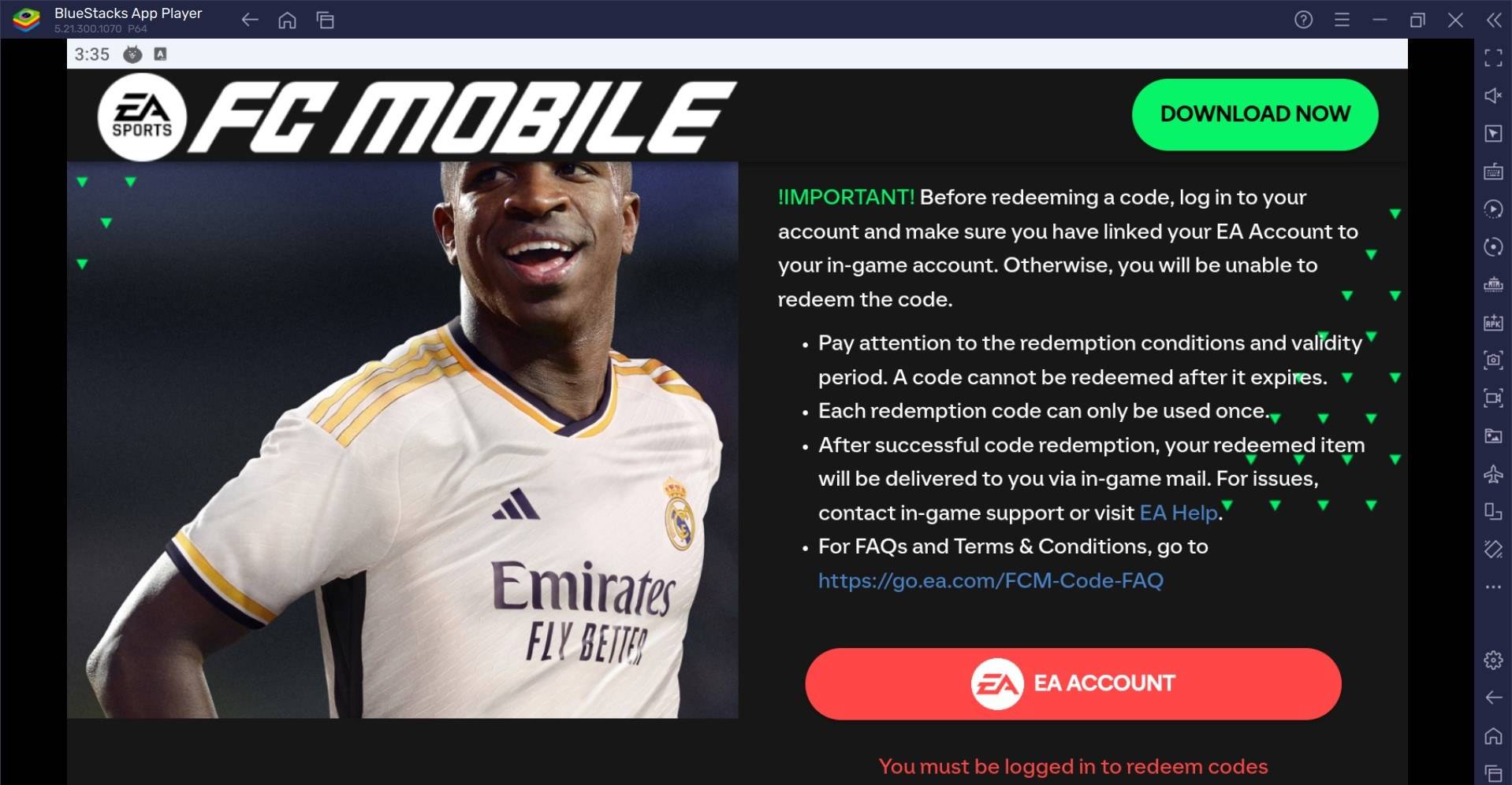 EA Sports FC Mobile Soccer : 2025 년 1 월 Redeem Code Roundup