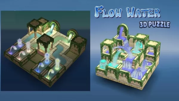 "3D Logic Puzzle: Paikutin, Kumonekta, Daloy ng Tubig"