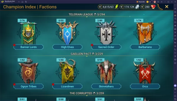 2025年『Raid Shadow Legends』ファクション戦争リーダー