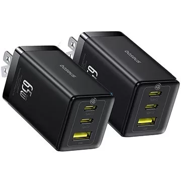 Baseus 65W USB-C Charger 2-Pack Deal