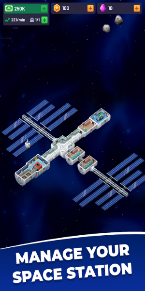 Idle Space Station-Tycoon スクリーンショット 0