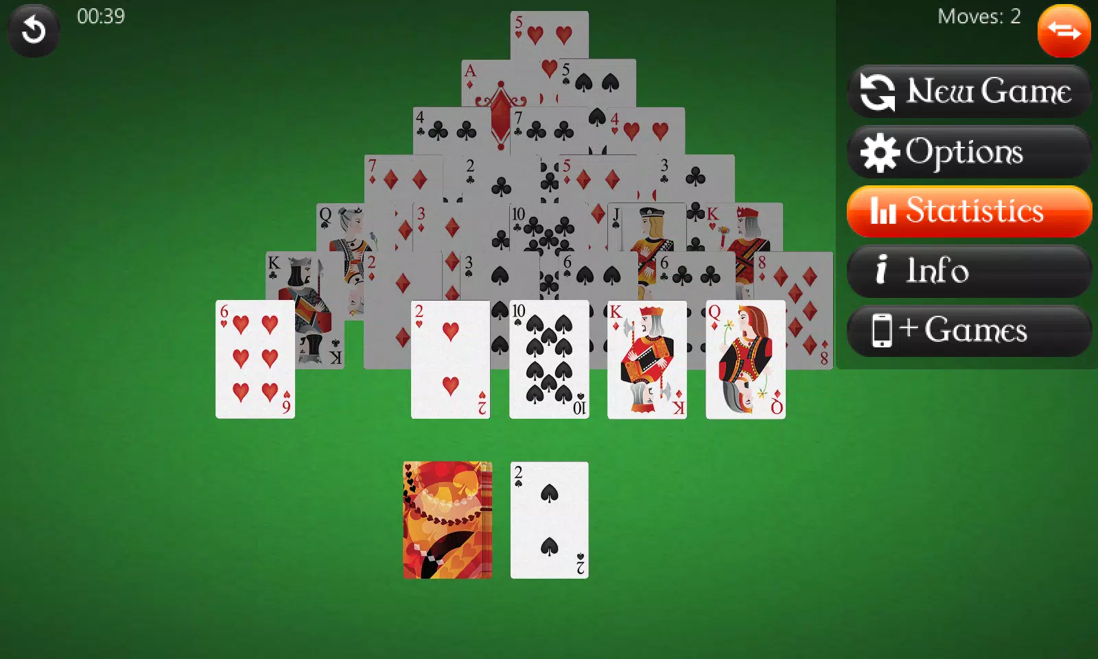 Pyramid Solitaire Screenshot 2