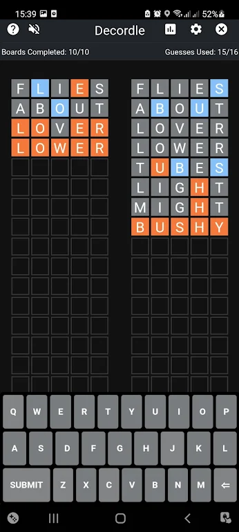 Decordle : Word Finding Puzzle Скриншот 0