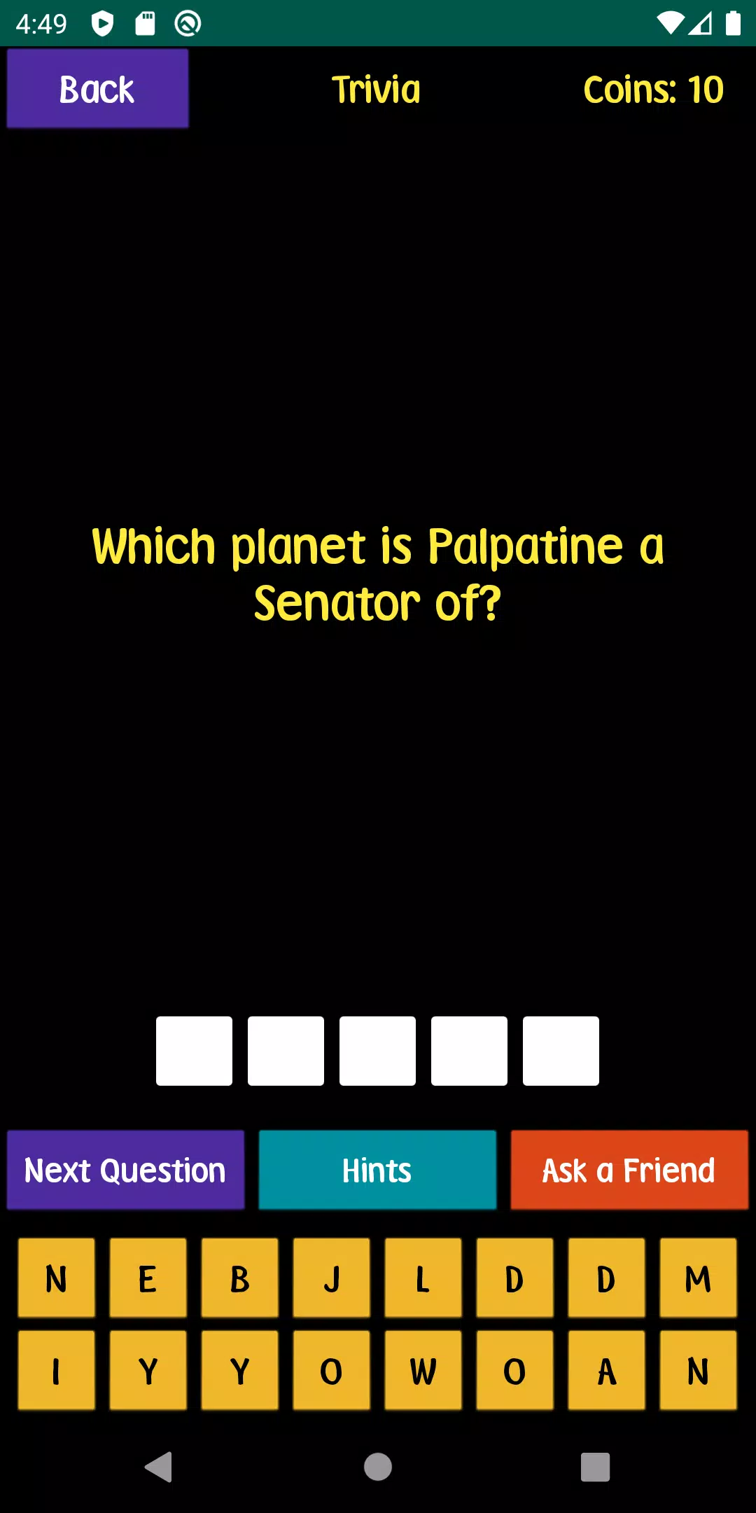 Quiz For SW Fans Schermafbeelding 0