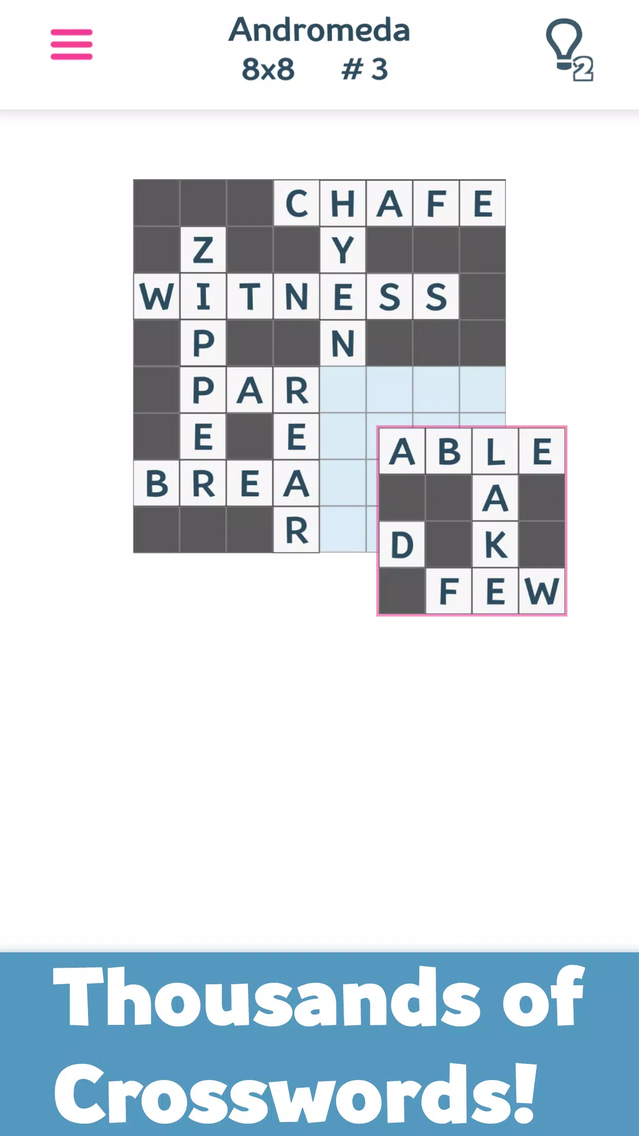 Crosswords(Fill-Ins+Chainword)應用截圖第2張