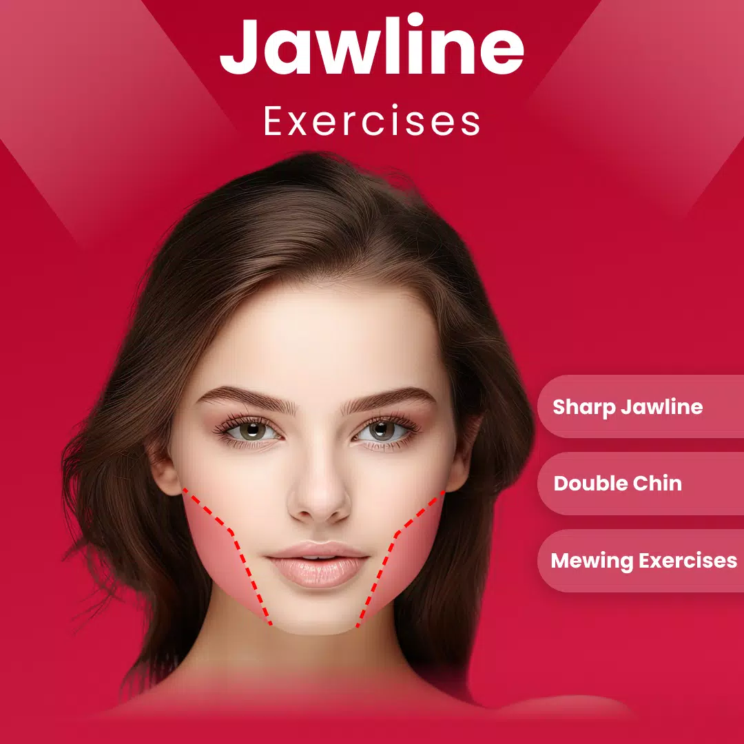 Jawline Exercises & Mewing Captura de pantalla 0