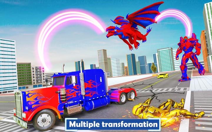 Dragon Robot Truck Transform Captura de pantalla 1