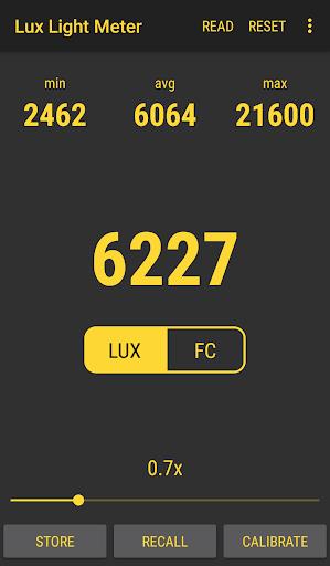 Lux Light Meter Pro स्क्रीनशॉट 1