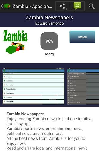 Zambia apps Zrzut ekranu 1